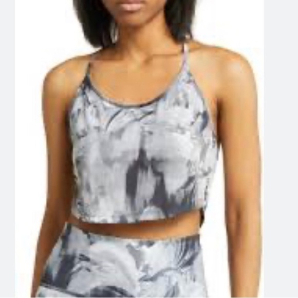 Nike one black ocean bliss Dri-fit Athletic crop top size small - Picture 3 of 7